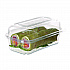 Renewable and Compostable Clear Clamshell Hinged Food Containers, 9 x 6 x 3, Plastic, 80/Pack, 3 Packs/Carton (EPLC96)