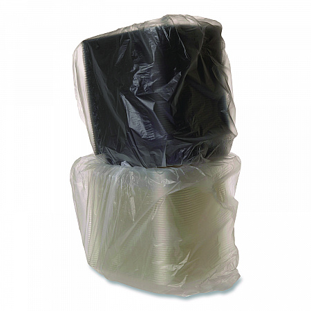 BlueStripe Premium Take-Out Containers, 6.77 x 6.6 x 2.31, Black/Clear, Base/Lid Combo, Plastic, 150/Carton (EPPTOR7)