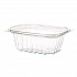 Renewable and Compostable Rectangular Deli Containers with Lid, 12 oz, 2 x 4 x 2, Clear, Plastic, 100/Pack, 3 Packs/Carton (EPRC12)
