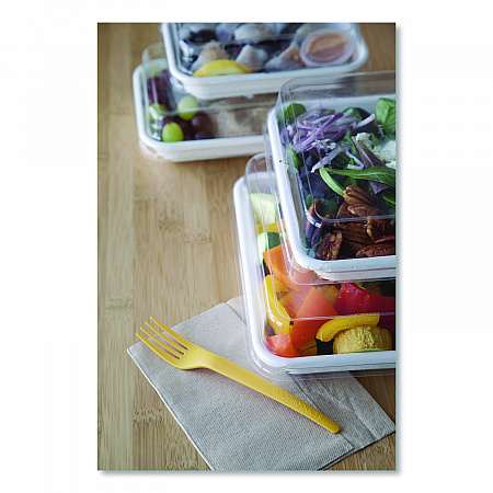 Renewable and Compostable Lids, 7.86 x 7.86 x 1.64, Clear, Plastic, 200/Carton (EPSCS8SLID)