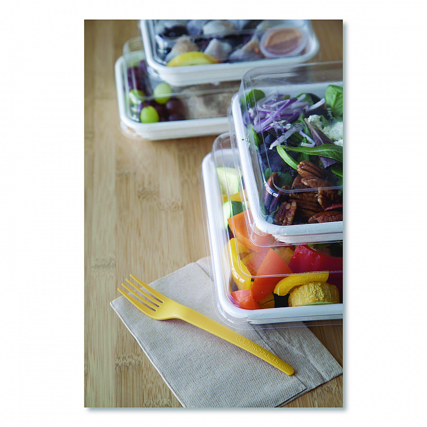 Renewable and Compostable Lids, 7.86 x 7.86 x 1.64, Clear, Plastic, 200/Carton (EPSCS8SLID)