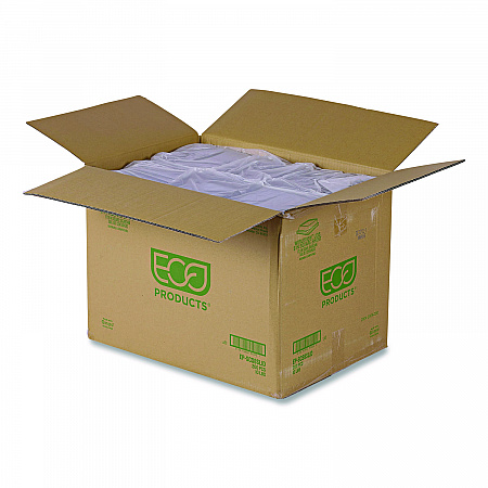 Renewable and Compostable Lids, 7.86 x 7.86 x 1.64, Clear, Plastic, 200/Carton (EPSCS8SLID)