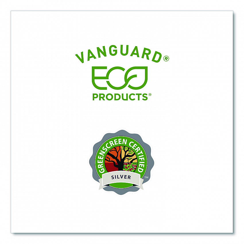 Vanguard Renewable and Compostable Sugarcane Clamshells, 3 Compartments, 9 x 6 x 3, White, 250/Carton (EPB002NFA)