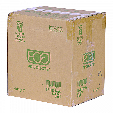 WorldArt Hot Cups, 4 oz, Paper, Tan, 1,000/Carton (EPBHC4WA)