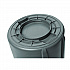 Vented Round Brute Container, 10 gal, Plastic, Gray (2610GRA)