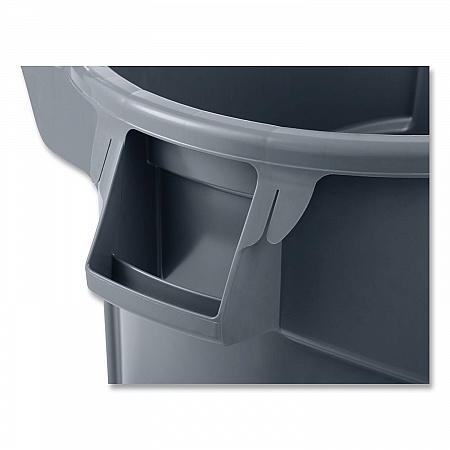 Vented Wheeled BRUTE Container, 44 gal, Plastic, Gray (2131929)
