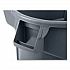Vented Wheeled BRUTE Container, 44 gal, Plastic, Gray (2131929)