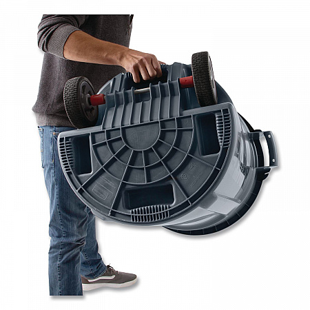 Vented Wheeled BRUTE Container, 44 gal, Plastic, Gray (2131929)