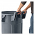 Vented Wheeled BRUTE Container, 44 gal, Plastic, Gray (2131929)