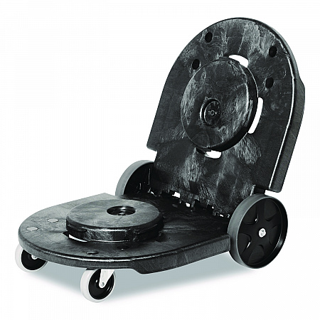BRUTE Tandem Dolly, Two-Container, 300 lb Capacity, 20.25w x 45d x 8h, Black (264600BLA)