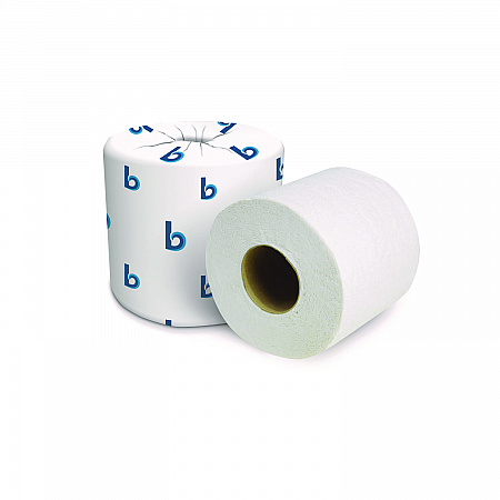 Two-Ply Toilet Tissue, Septic Safe, White, 125 ft Roll Length, 500 Sheets/Roll, 96 Rolls/Carton (6180)