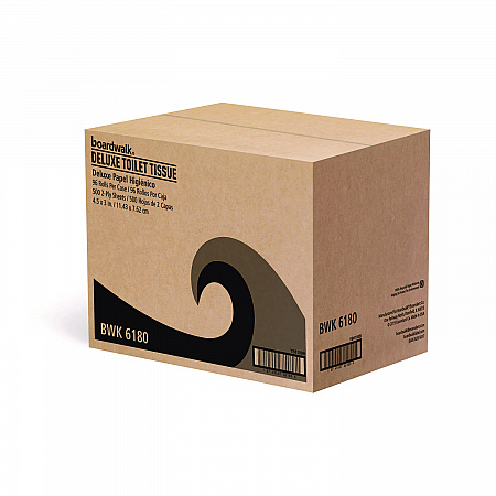 Two-Ply Toilet Tissue, Septic Safe, White, 125 ft Roll Length, 500 Sheets/Roll, 96 Rolls/Carton (6180)
