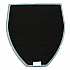 Disposable Urinal Floor Mat, Shield-Shaped, Orchard Zing Scent, Gray Non-Slip Perforated Surface, 17.5