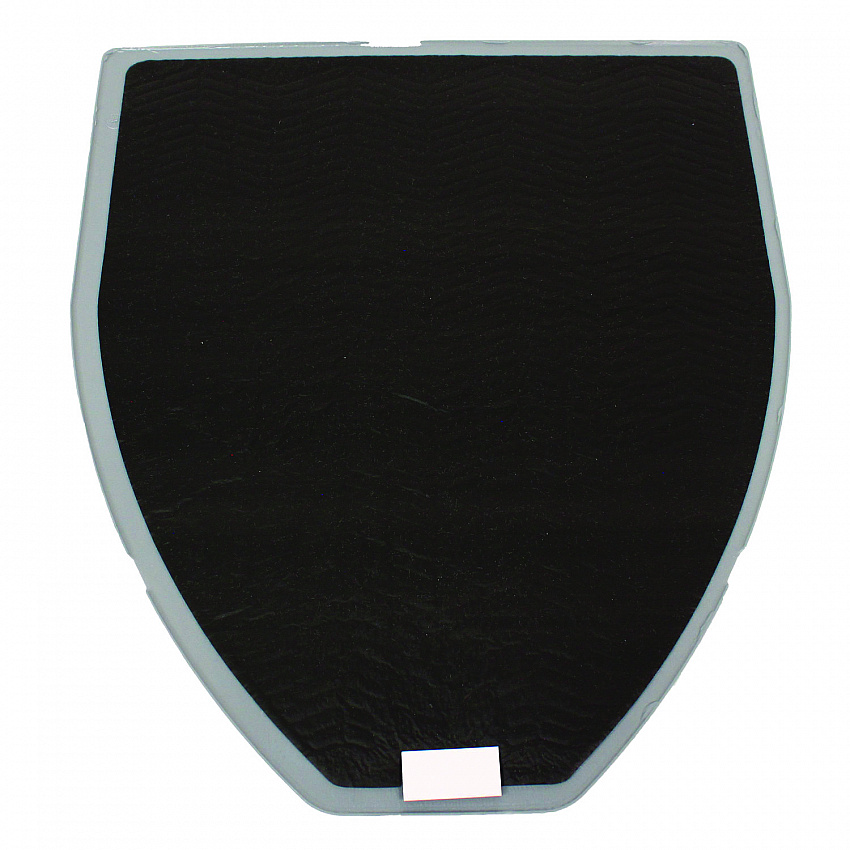 Disposable Urinal Floor Mat, Shield-Shaped, Orchard Zing Scent, Gray Non-Slip Perforated Surface, 17.5" x 20.38", 6/Carton (1525)