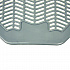 Disposable Urinal Floor Mat, Shield-Shaped, Orchard Zing Scent, Gray Non-Slip Perforated Surface, 17.5