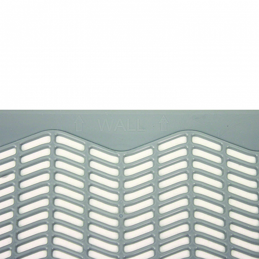 Disposable Urinal Floor Mat, Shield-Shaped, Orchard Zing Scent, Gray Non-Slip Perforated Surface, 17.5" x 20.38", 6/Carton (1525)