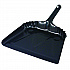 Heavy-Duty Metal Dust Pan, 12 x 14, 20-Gauge Steel, Black (4212)