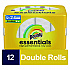 Essentials Select-A-Size Kitchen Roll Paper Towels, 2-Ply, 108 Sheets/Roll, 12 Rolls/Carton (11093)