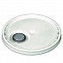 Utility Bucket with Lid, Polyethylene, White, 11.25