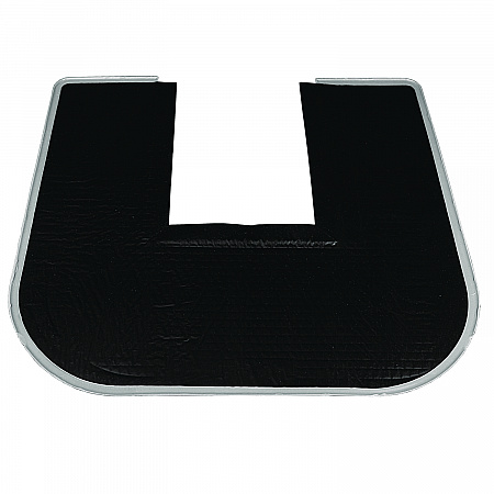 Disposable Urinal Floor Mat, U-Shaped, Orchard Zing Scent, Gray Non-Slip Perforated Surface, 23