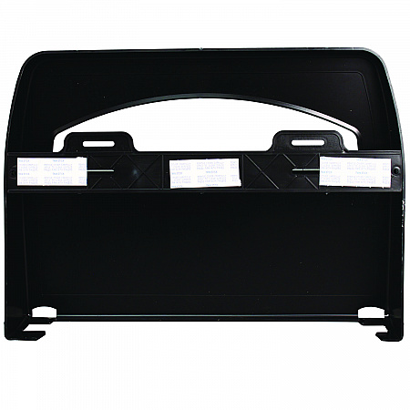 Toilet Seat Cover Dispenser, 16.4 x 3.05 x 11.9, Black, 2/Carton (1122CT)