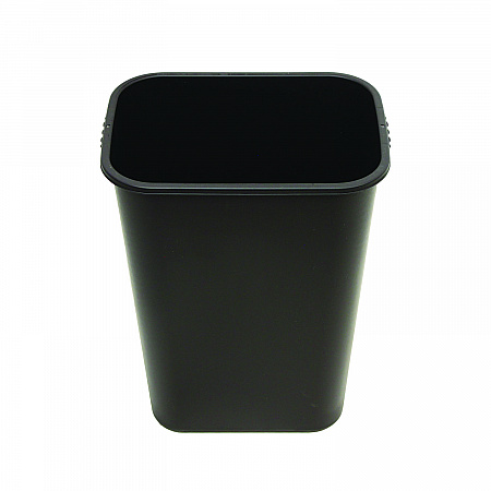 Soft-Sided Wastebasket, 41 qt, Polyethylene, Black (77035)