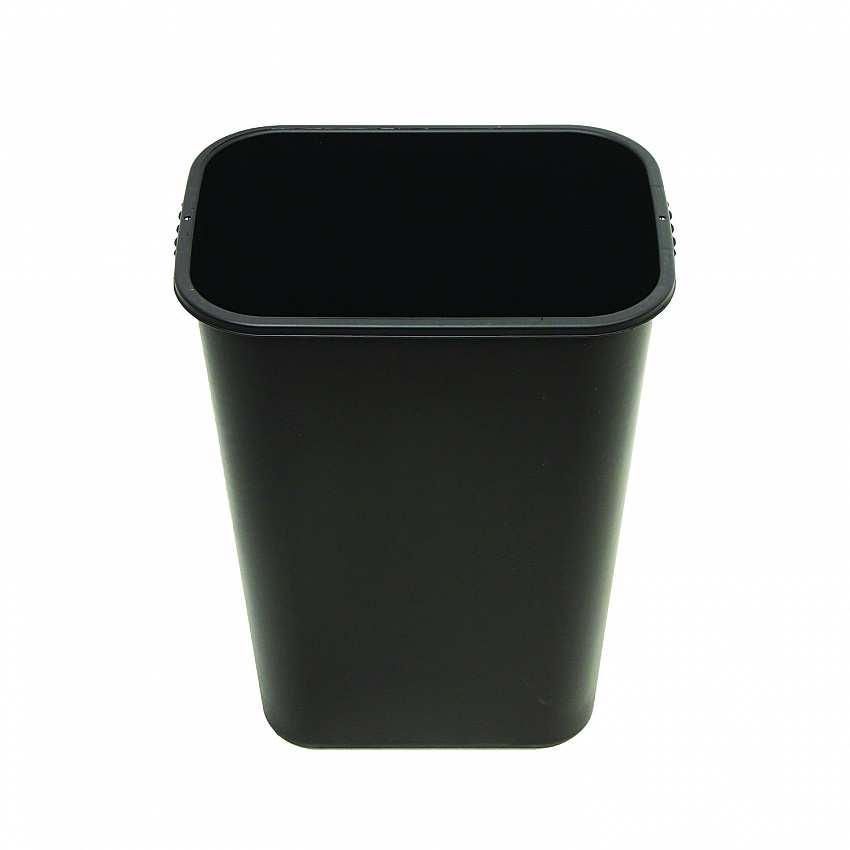 Soft-Sided Wastebasket, 41 qt, Polyethylene, Black (77035)