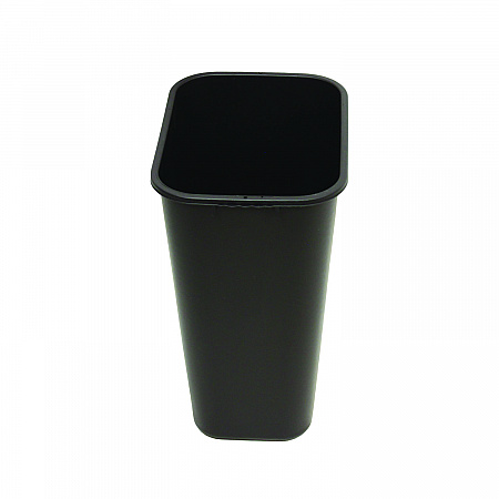 Soft-Sided Wastebasket, 41 qt, Polyethylene, Black (77035)