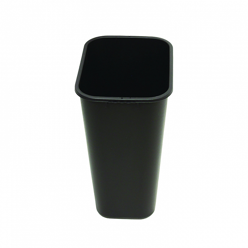 Soft-Sided Wastebasket, 41 qt, Polyethylene, Black (77035)