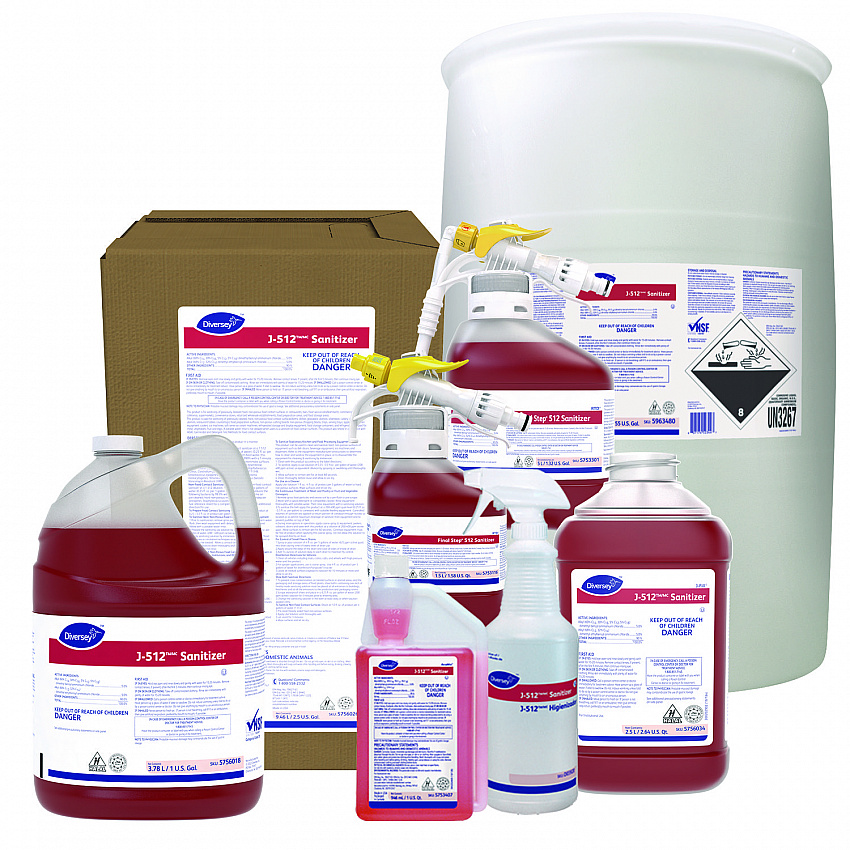 J-512TM/MC Sanitizer, Quaternary Scent, 55 gal Drum (5963480)