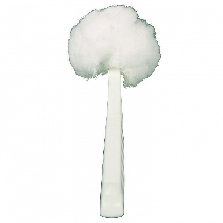 Deluxe Toilet Bowl Mop, 10" Handle, 4.5" Mop Head, White, 25/Carton (2042591)