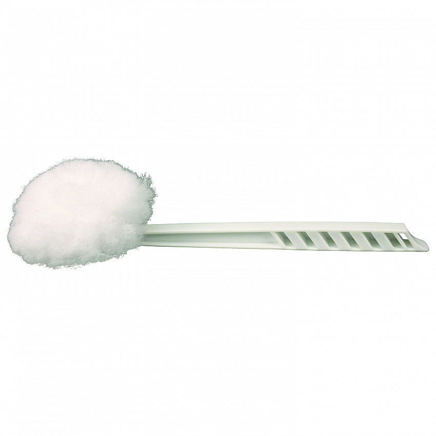 Deluxe Toilet Bowl Mop, 10" Handle, 4.5" Mop Head, White, 25/Carton (2042591)