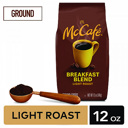 Ground Coffee, Breakfast Blend, 12 oz Bag (5533EA)