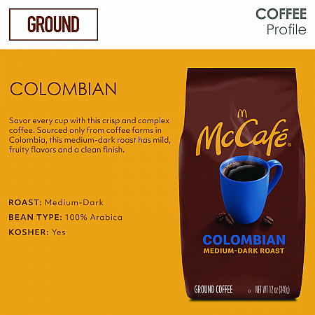 Ground Coffee, Colombian, 12 oz Bag (6346EA)