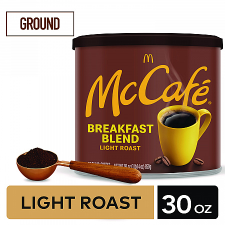 Ground Coffee, Breakfast Blend, 30 oz Can (7152EA)