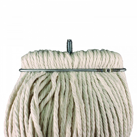 Layflat Regular Screw-Type Mop Head, Cotton, 24 oz, 1