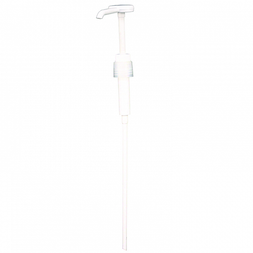 Economy Plastic Dispensing Pump with Senior Rieke Adapter for 5 gal Pails and 38 mm Screwcap for 1 gal Jugs, White (904AEA)