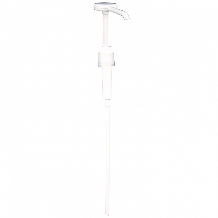 Economy Plastic Dispensing Pump with Senior Rieke Adapter for 5 gal Pails and 38 mm Screwcap for 1 gal Jugs, White (904AEA)