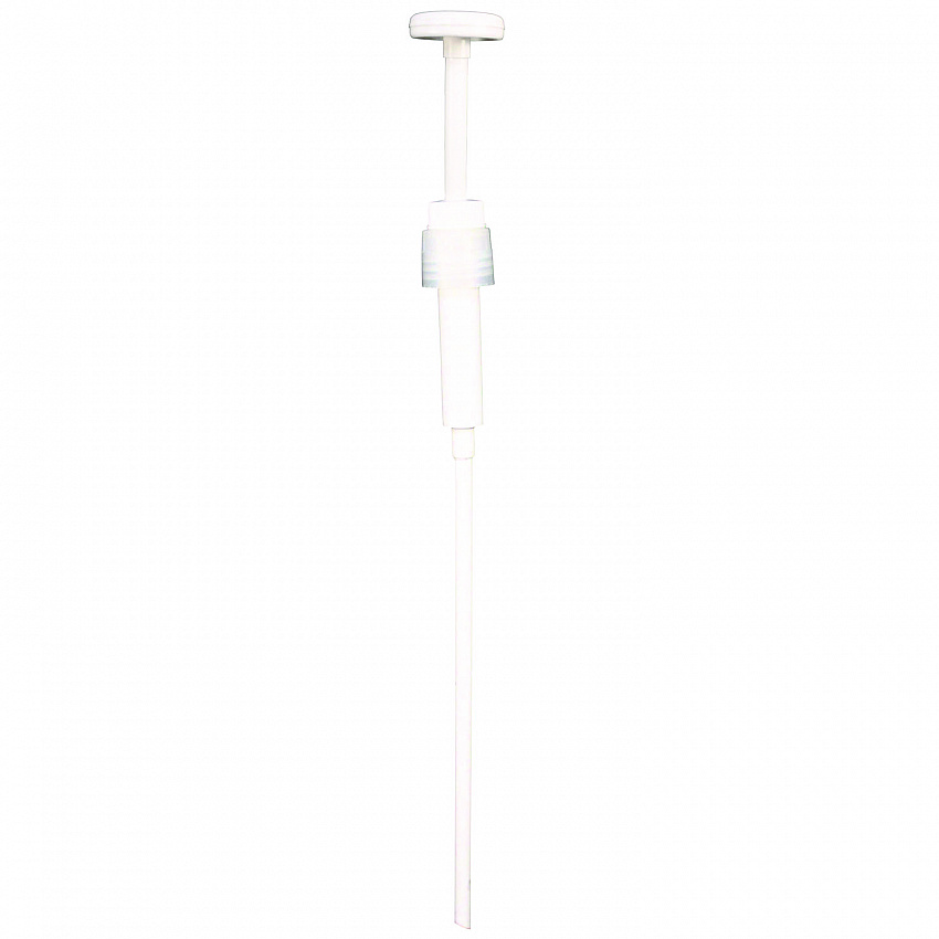 Economy Plastic Dispensing Pump with Senior Rieke Adapter for 5 gal Pails and 38 mm Screwcap for 1 gal Jugs, White (904AEA)