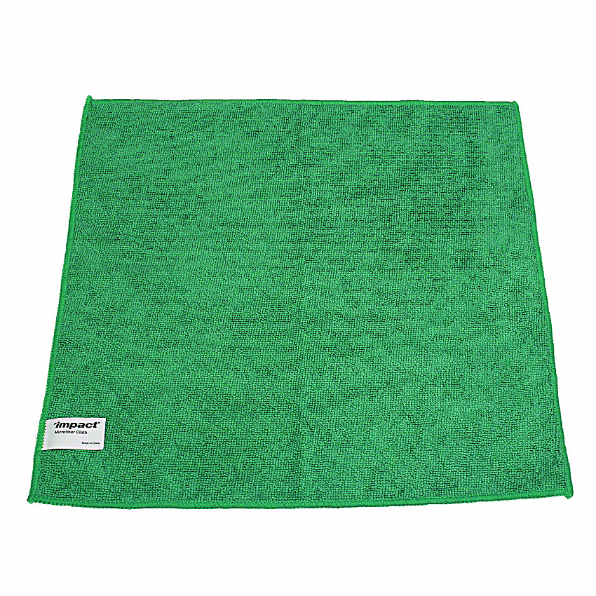 Lightweight Microfiber Cloths, 16 x 16, Green, 240/Carton (LFK301)