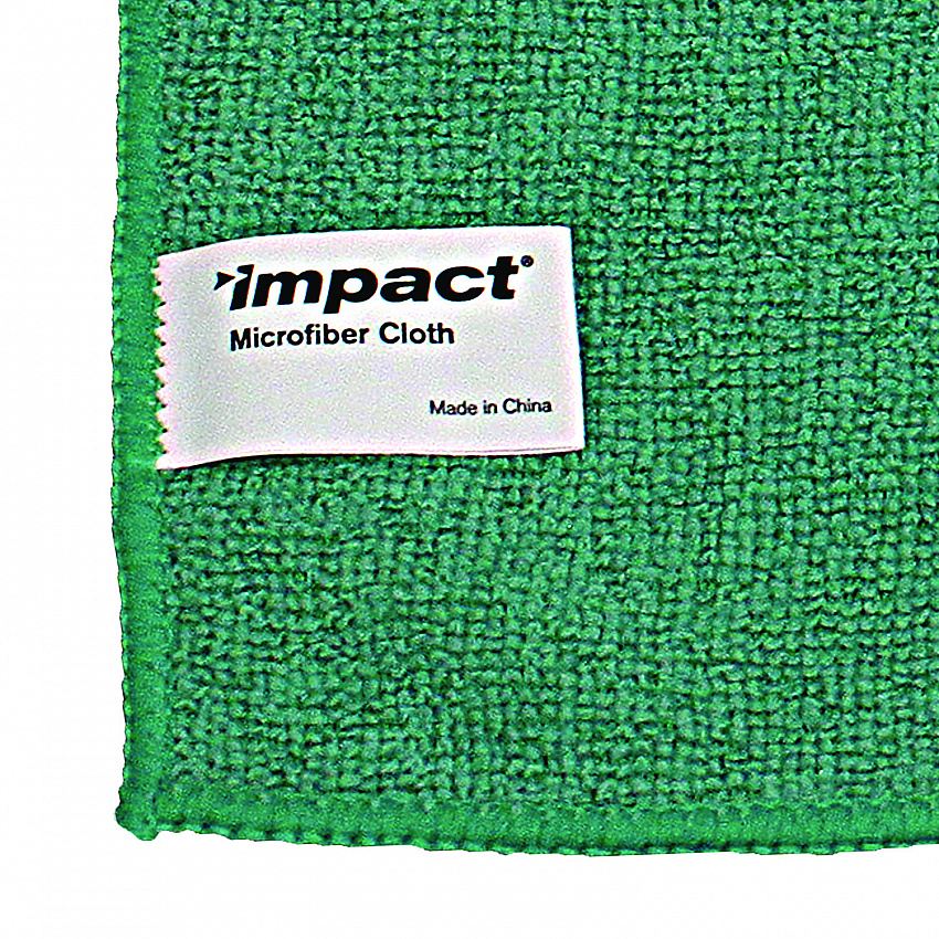 Lightweight Microfiber Cloths, 16 x 16, Green, 240/Carton (LFK301)