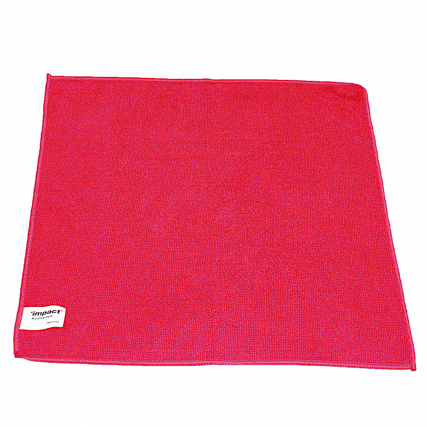 Lightweight Microfiber Cloths, 16 x 16, Red, 240/Carton (LFK451)