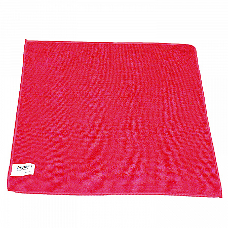 Lightweight Microfiber Cloths, 16 x 16, Red, 240/Carton (LFK451)
