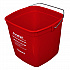 PuraPail Sanitizing Bucket, 6 qt, Polyethylene, Red (55066SEA)