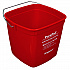 PuraPail Sanitizing Bucket, 6 qt, Polyethylene, Red (55066SEA)