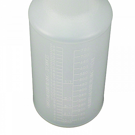 Plastic Bottles with Graduations, 32 oz, Clear, 12/Carton (5032WGDZUN)