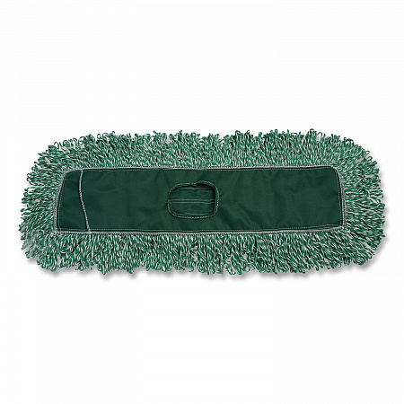 Microfiber Looped-End Dust Mop Heads, 48 x 5, Green, 12/Carton (J857GRECT)