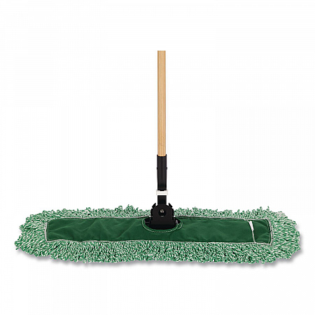 Microfiber Looped-End Dust Mop Heads, 48 x 5, Green, 12/Carton (J857GRECT)