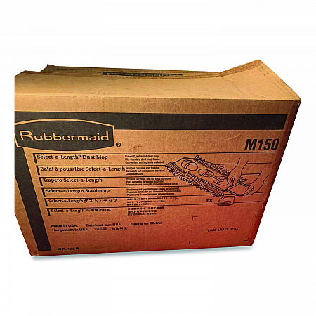 Cut To Length Dust Mops, Cotton, White, Cut-End, 5 x 40 Ft, 1 Box (M150)