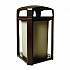 Landmark Series Classic Dome Top Container, 50 gal, Plastic, Sable (3975SAB)